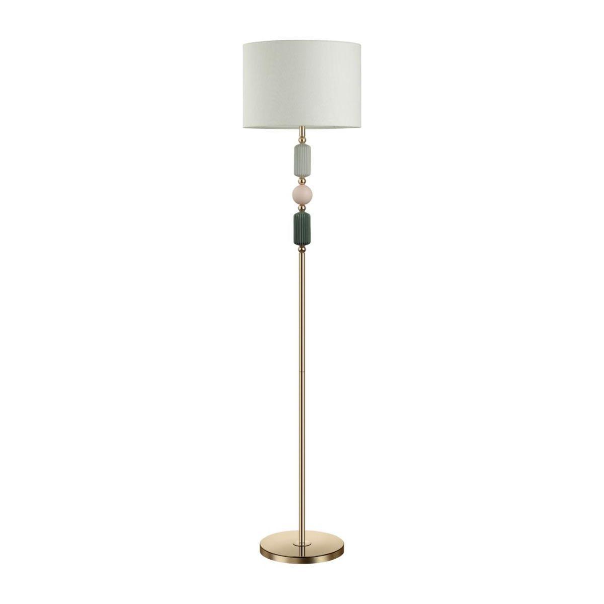 Odeon Light 4861/1F CLASSIC ODL_EX22 40 золотой/раноцветн.керамика/стекло Торшер E27 1*60W 4861/1F CANDY фото