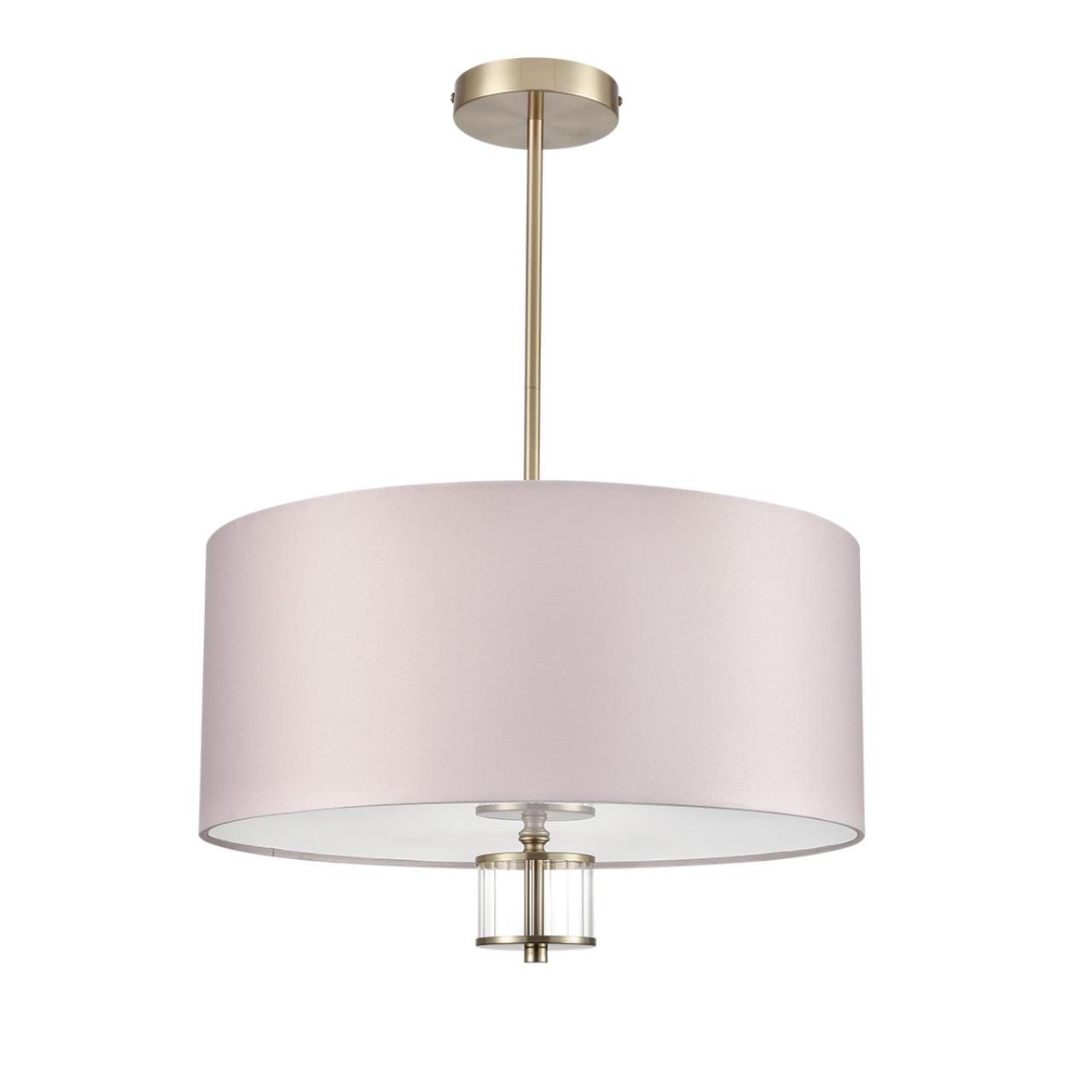 Lumion 8109/5C MODERNI LN25 латунь титаниум/бежевый, металл/текстиль/стекло Люстра потолочная E14 5*40W 220V DAMONA фото