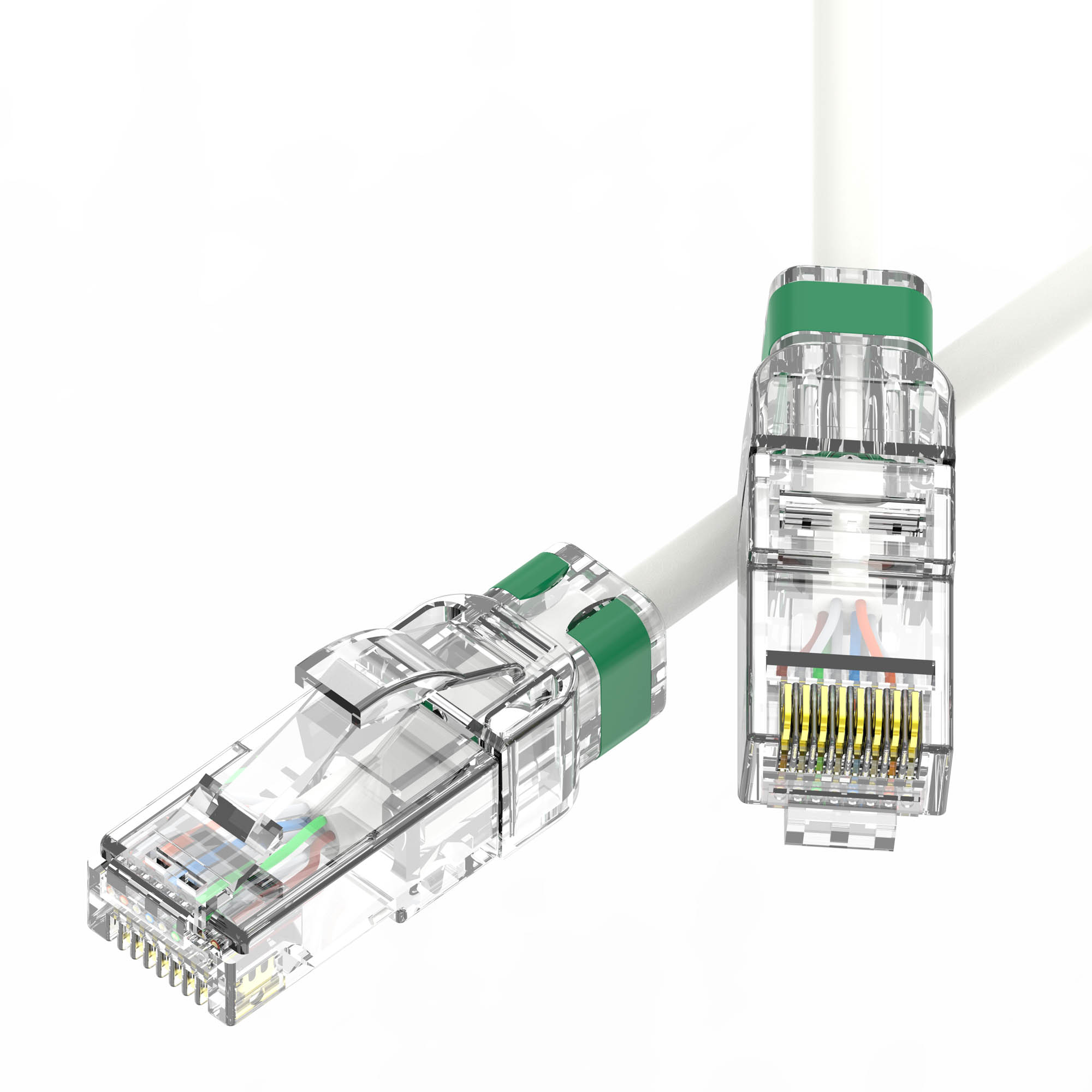 DKC Патч-корд неэкранированный SLIM CAT6A U/UTP 4х2, 28 AWG, LSZH, белый, 5м фото