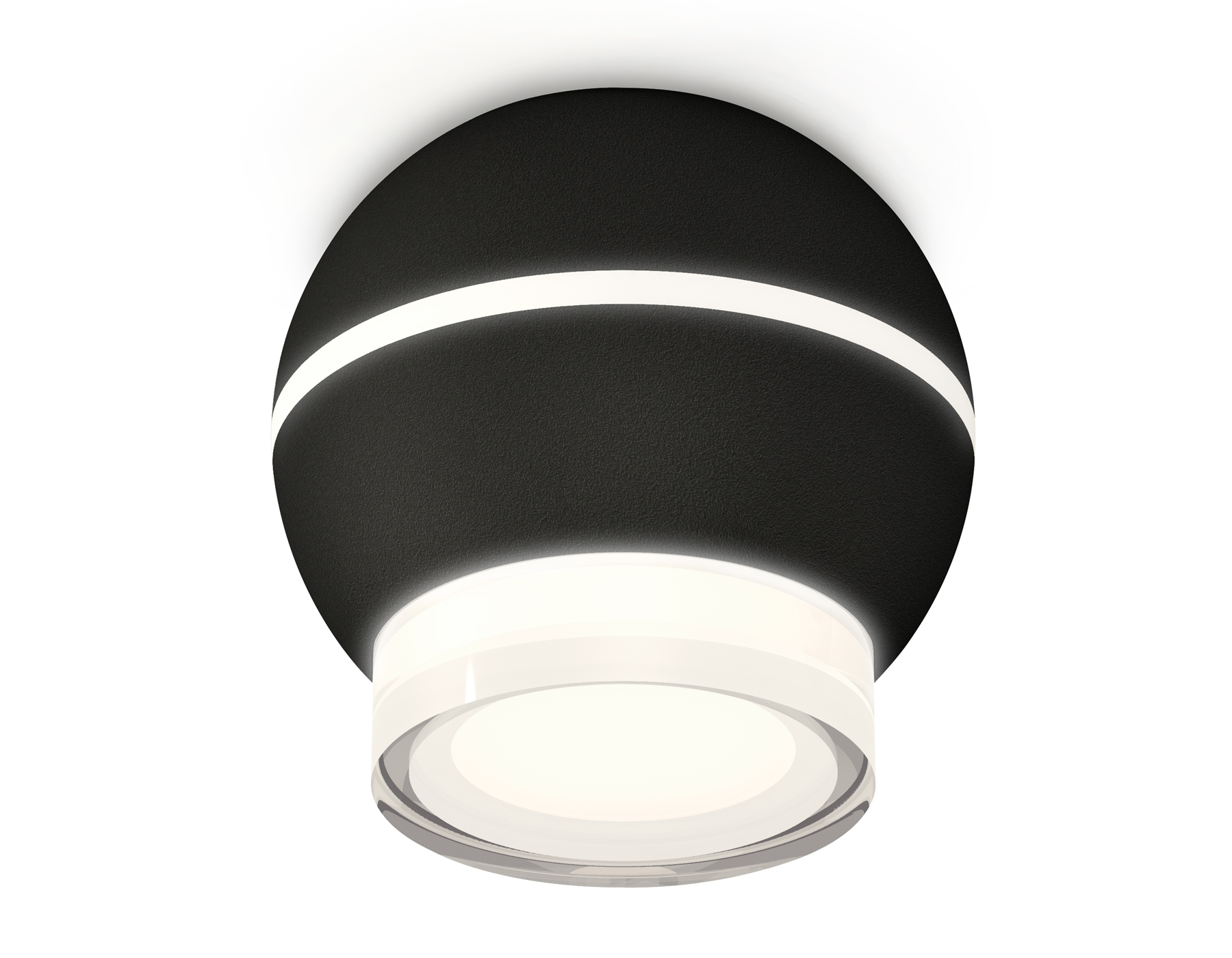 Ambrella Комплект накладного светильника XS1102042 SBK/FR/CL черный песок/белый матовый/прозрачный MR16 GU5.3 LED 3W 4200K (C1102, N7160) фото
