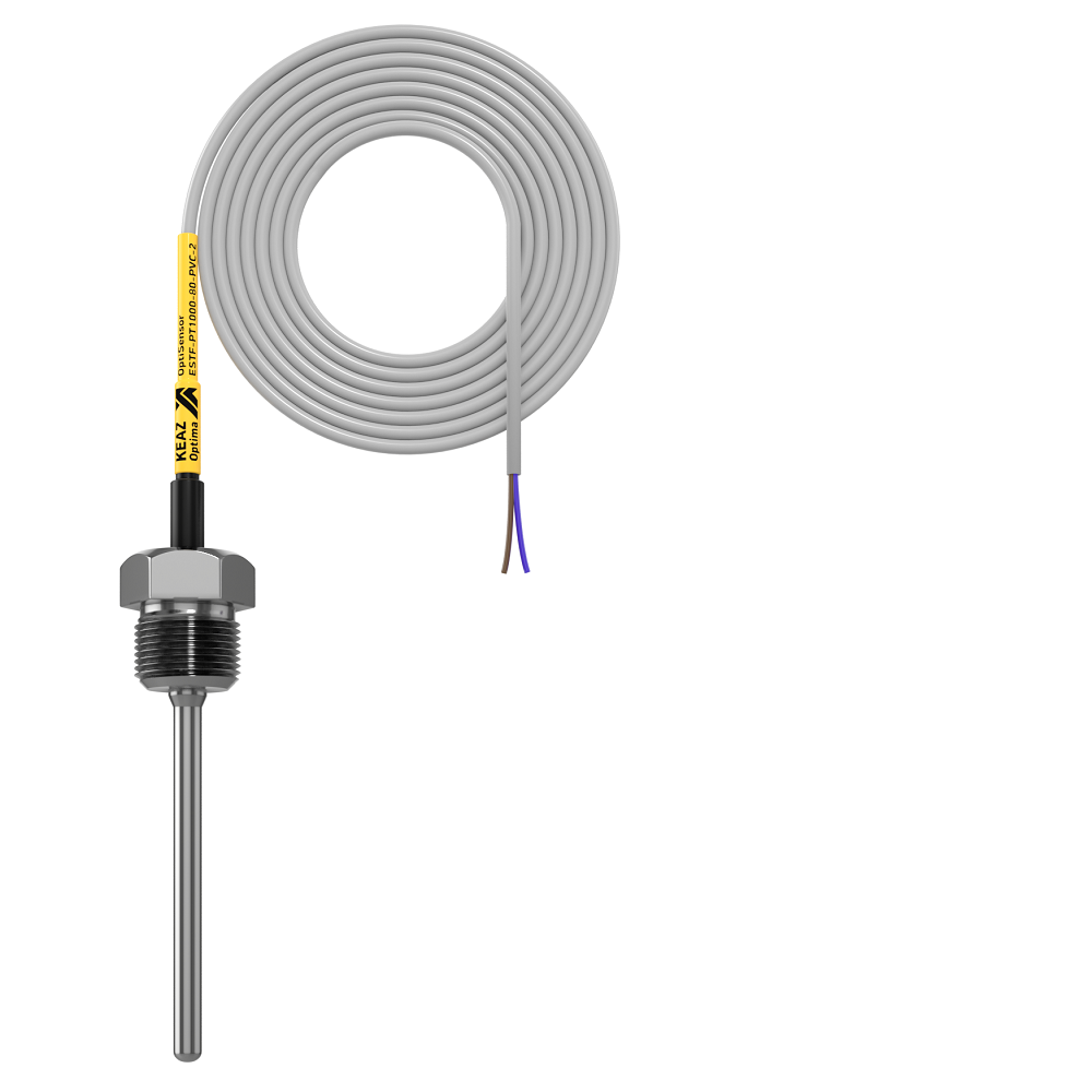 КЭАЗ Датчик температуры погружной OptiSensor ESTF-PT1000-80-PVC-2. фото