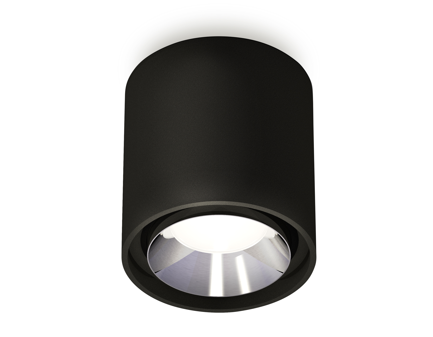 Ambrella Комплект накладного светильника XS7723003 SBK/PSL черный песок/серебро полированное MR16 GU5.3 (C7723, N7032) фото