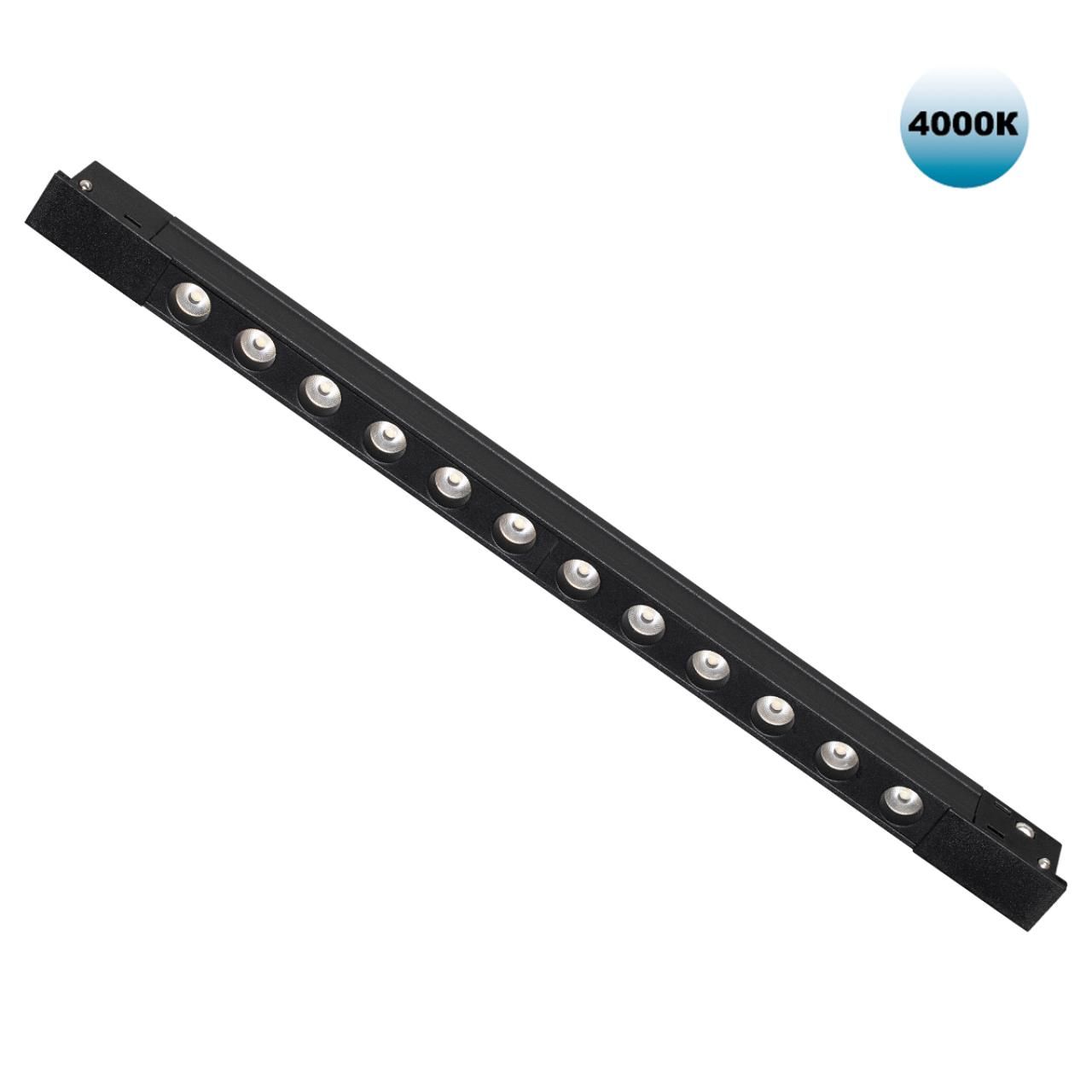 Novotech 359433 SHINO NT24 000 черный Трековый светильник для низковольт. шинопровода арт. 135179-135180 IP20 LED 12W 48V 4000K 580Лм FLUM фото