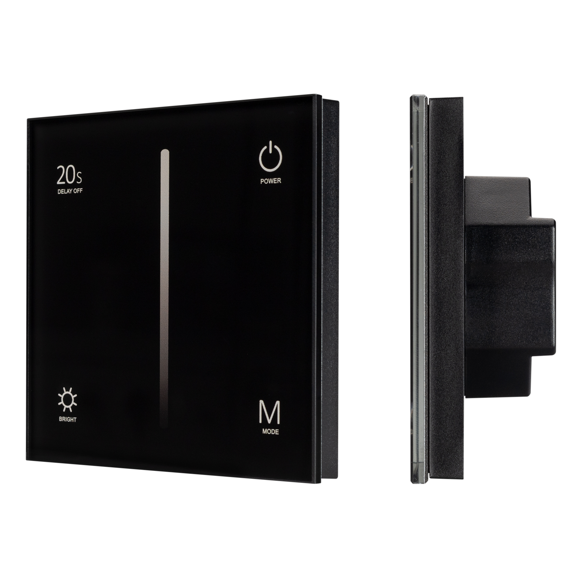 Arlight Панель SMART-P36-DIM-IN Black (230V, 1.2A, TRIAC, Sens, 2.4G) (IP20 Пластик, 5 лет) фото