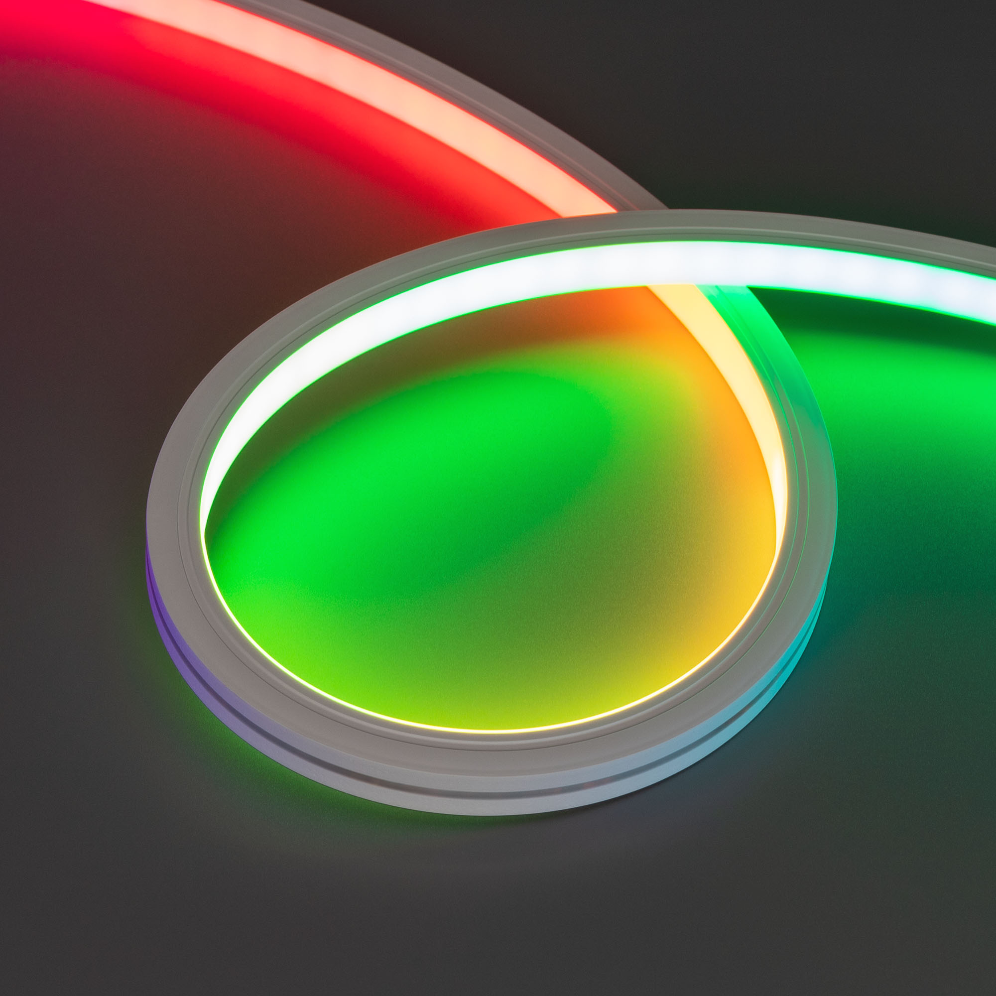 Arlight Лента герметичная SPI MOONLIGHT-TOP-B84-13x12mm 24V RGB-PX7 (18 W/m, IP67, 5m, wire x2) (Силикон) фото