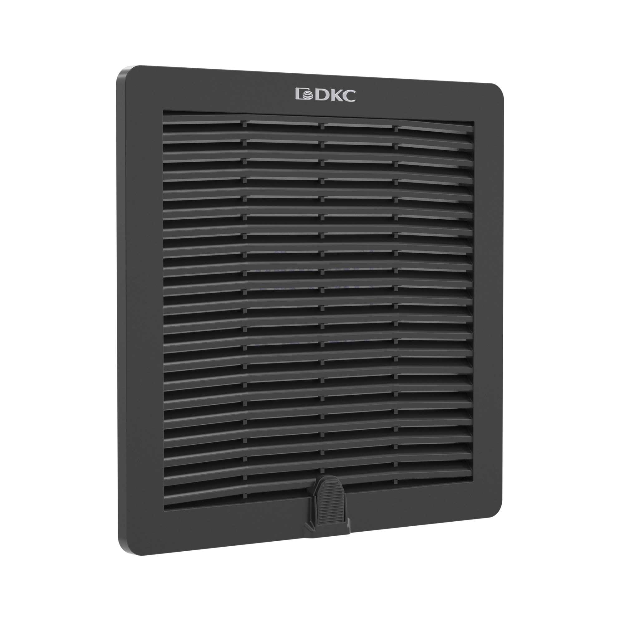 DKC Вентиляционная решетка с фильтром RF 205x205 мм, IP54, RAL9005 фото