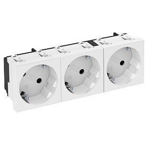 Розетка тройная 3х2К+3 под углом 33°