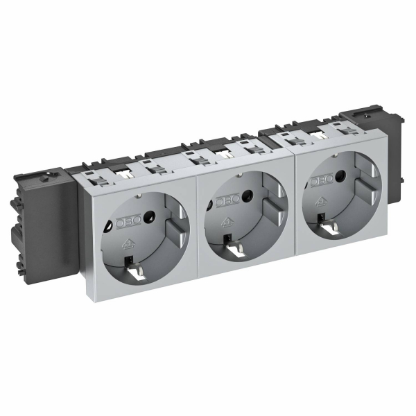 Розетка силовая 0° тройная 3х2К+З Modul45connect