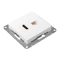 Розетка HDMI+RJ45 (cat5), белый Эпика EKF