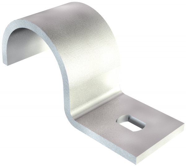 Крепежная скоба металлическая однолапковая 12 мм