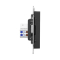 Розетка HDMI+RJ45 (cat5), чёрный Эпика EKF