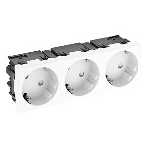 Розетка силовая 33° тройная 3х2К+З Modul45connect