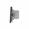 Выключатель одноклавишный, KANT, черный уголь