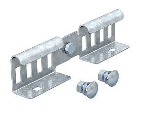 Соединитель кабельного лестничного лотка шарнирный 49x200 мм