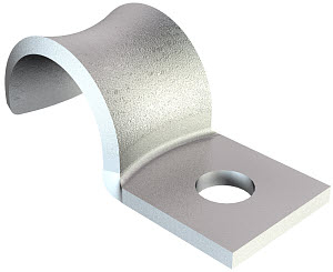 Крепежная скоба металлическая однолапковая 4 мм