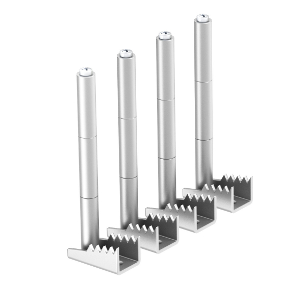 Крепежный угол для лючков GES в полу высотой до 85 мм (комплект 4 шт.)