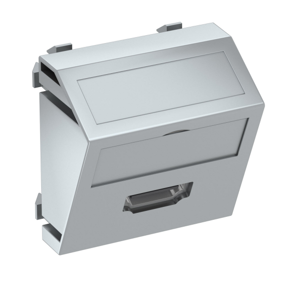 Розетка мультимедийная HDMI, 1 модуль Modul45