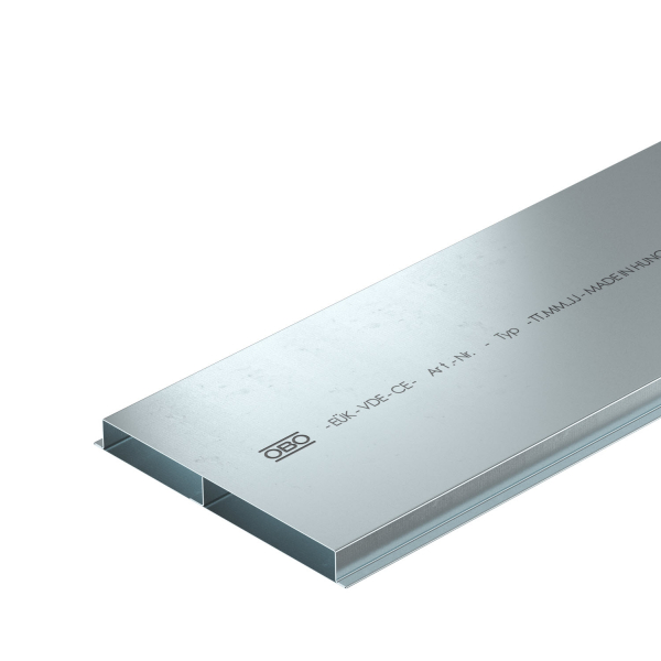 Кабель-канал для заливки в стяжку EUK 2000x250x28 мм (сталь) 2-секционный