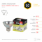Лампа галоген 50Вт GU5.3 3000К прозрач GU5.3-JCDR (MR16) -50W-230V-CL Эра (1/200)