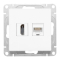 Розетка HDMI+RJ45 (cat5), белый Эпика EKF