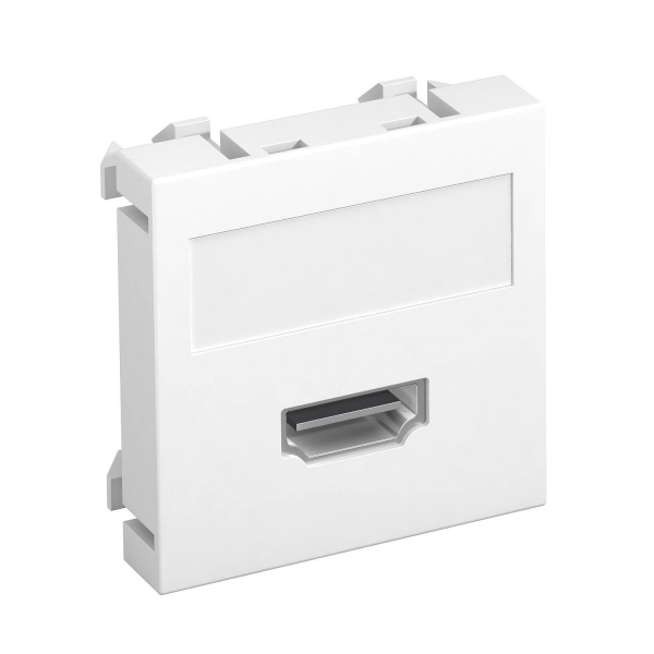 Розетка мультимедийная HDMI, 1 модуль Modul45