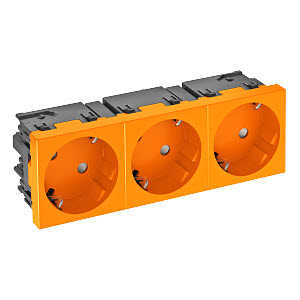 Розетка силовая 33° тройная 3х2К+З Modul45connect