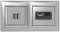 Розетка 2гн USB+USB с/у алюминий механизм Valena Legrand  (1/10/100)