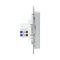 Розетка HDMI+RJ45 (cat5), алюминий Эпика EKF