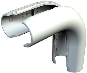 Дуга Quick-Pipe 90°, светло-серая