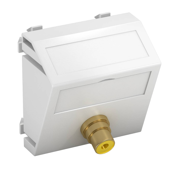 Розетка мультимедийная Video-Cinch, 1 модуль Modul45