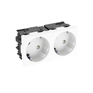 Розетка силовая 33° двойная 2х2К+З Modul45connect