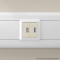 USB зарядка 2 мод, беж