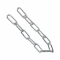 Цепь 3мм стальная длиннозвенная DIN763 (60м) EKF