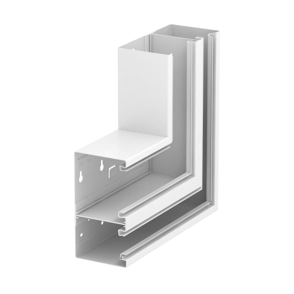 Угол плоский кабель-канала Rapid 80, 90x170 мм (без крышки) сталь, белый