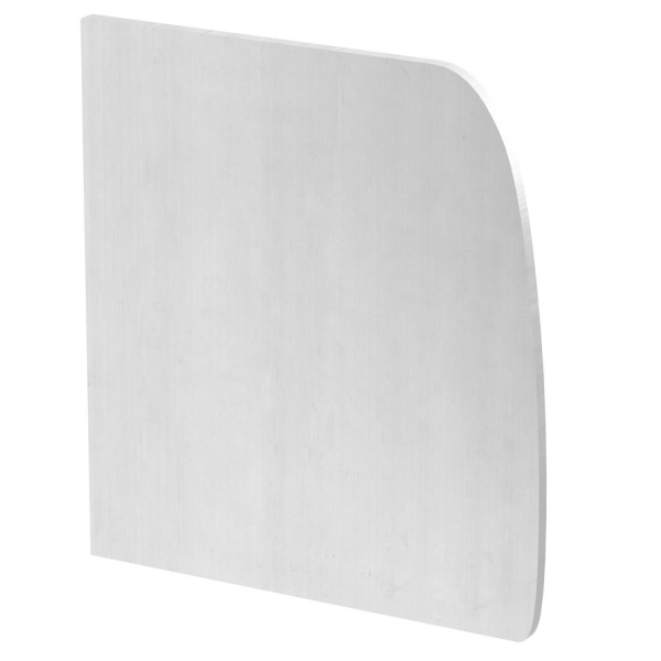 Заглушка торцевая левая дизайнерского канала тип Soft, алюминий анодированный