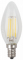 Лампа светодиод 7Вт свеча Е14 2700К 560Лм филамент прозр F-LED B35-7W-827-E14 ЭРА (1/100)