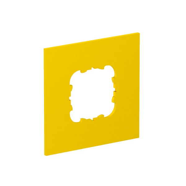 Накладка блока питания VH для монтажа устройств, 95x95 мм, желтая