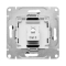 Розетка RJ11, чёрный Эпика EKF