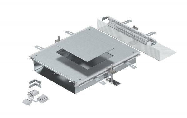 Монтажная секция с крышкой для установки лючка GES6