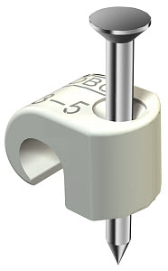 Крепежная скоба с гвоздем 16-19 мм, L40