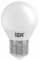 Лампа светодиод 7Вт шар Е27 6500К 630Лм матовая IEK (10/100)